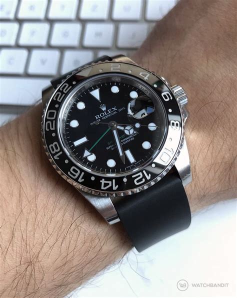 bracelet caoutchouc rolex gmt master 2|rolex gmt master 2 strap.